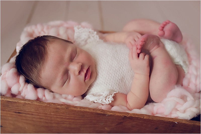 Baby girl newborn photography | San Antonio Newborn Photographer 