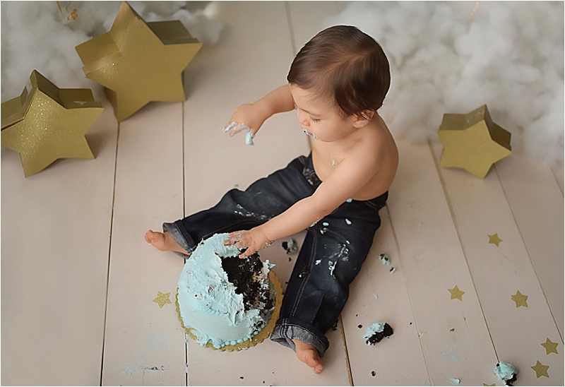 Cake Smash Photography | Baby boy cake smash | Nancy Berger Photography 