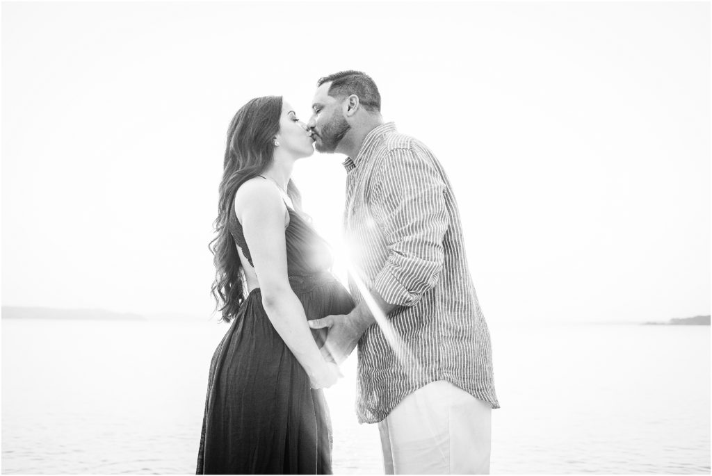 Swoonworthy Maternity Session at Sunset by Nancy Berger Photography 
