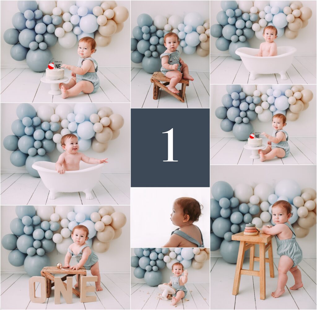 one year cake smash photography in san antonio texas 